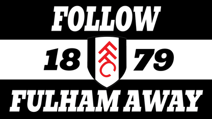 Follow Fulham Away Design custom football sticker waterproof vinyl