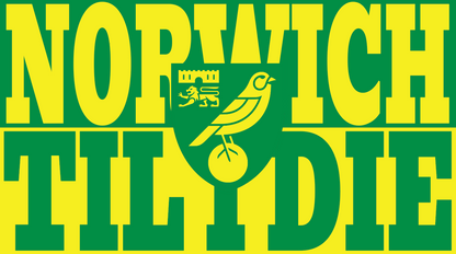 Norwich Till I Die Design custom football sticker waterproof vinyl
