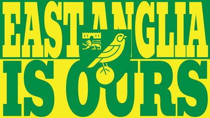 Norwich East Anglia Is Ours Design custom football sticker waterproof vinyl