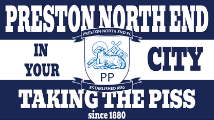 Preston Northend Taking The Piss Design custom football sticker waterproof vinyl