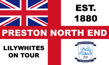 Preston North End England Flag Design custom football sticker waterproof vinyl