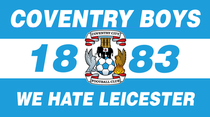 Coventry Boys We Hate Leicester Design custom football sticker waterproof vinyl