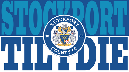 Stockport Till I Die Design custom football sticker waterproof vinyl