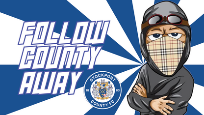 Follow County Away Design custom football sticker waterproof vinyl