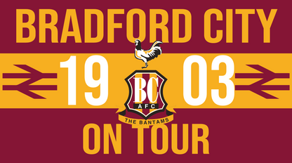 Bradford City On Tour Design custom football sticker waterproof vinyl