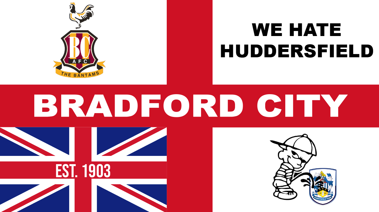 Bradford City England Flag Design x10