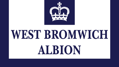 West Bromwich Albion Offensive Weekender Design custom football sticker waterproof vinyl