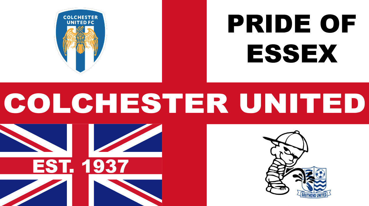 Colchester United England Flag Design x10