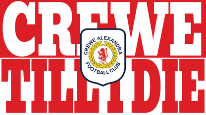 Crewe Till I Die Design custom football sticker waterproof vinyl