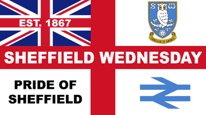 Sheffield Wednesday England Flag Design custom football sticker waterproof vinyl