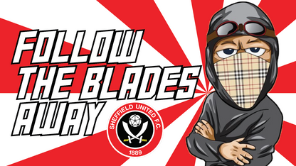Follow The Blades Away Design custom football sticker waterproof vinyl
