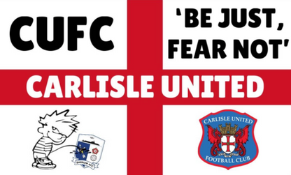 Carlisle United England Flag Design custom football sticker waterproof vinyl