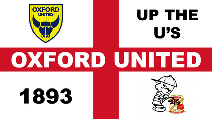 Oxford United England Flag Design custom football sticker waterproof vinyl