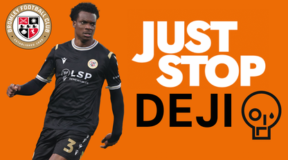 Just Stop Deji Design custom football sticker waterproof vinyl