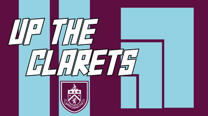 Up the Clarets Design custom football sticker waterproof vinyl