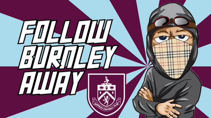 Follow Burnley Away Design custom football sticker waterproof vinyl