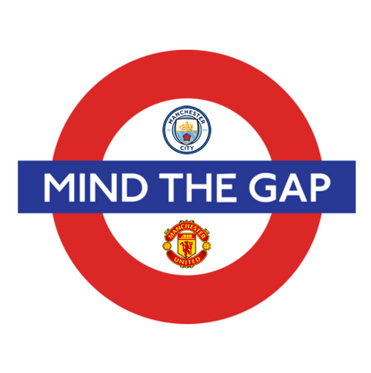 Man City Mind The Gap Design custom football sticker waterproof vinyl