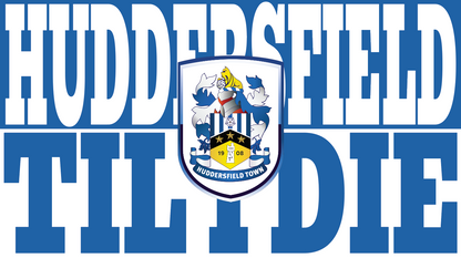 Huddersfield Til I Die Design custom football sticker waterproof vinyl