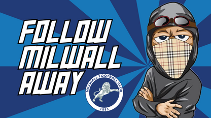Follow Millwall Away Design custom football sticker waterproof vinyl