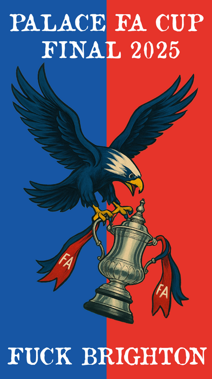 Palace FA CUP Design custom football sticker waterproof vinyl
