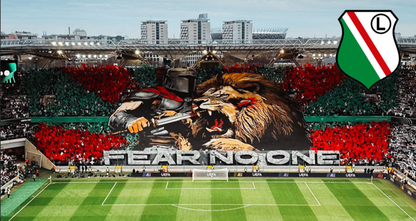 Legia Warsaw Tifo Design custom football sticker waterproof vinyl
