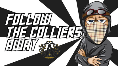 Follow The Colliers Away Design custom football sticker waterproof vinyl