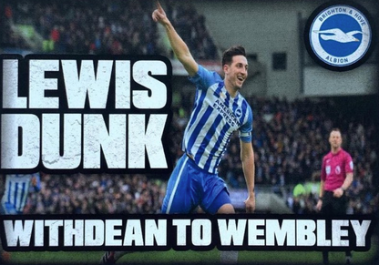 Lewis Dunk Withdean To Wembley Design custom football sticker waterproof vinyl