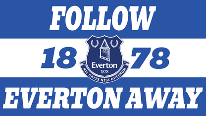 Follow Everton Away Design custom football sticker waterproof vinyl