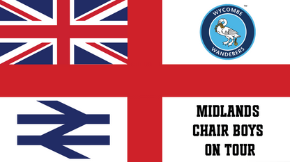 Wycombe Wanderers England Flag Design custom football sticker waterproof vinyl