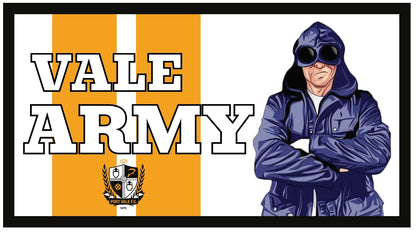 Vale Army Design custom football sticker waterproof vinyl
