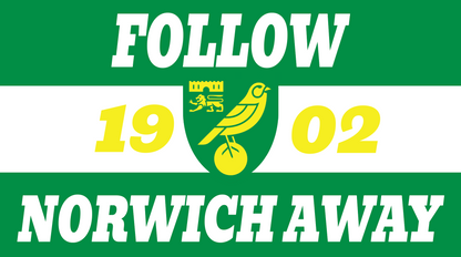 Follow Norwich Away Design custom football sticker waterproof vinyl