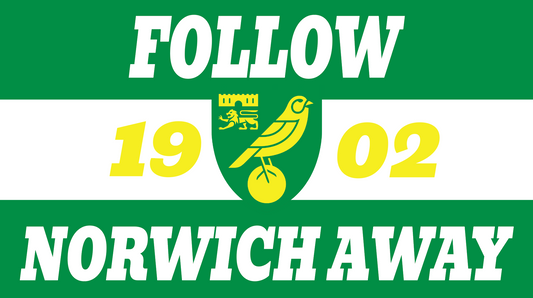 Follow Norwich Away Design x10