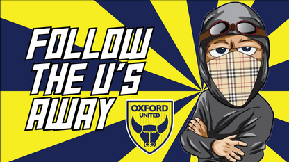 Follow The U's Away Design custom football sticker waterproof vinyl