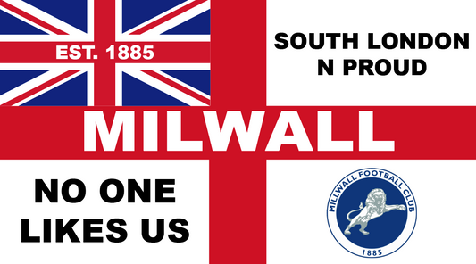 Millwall England Flag Design x10