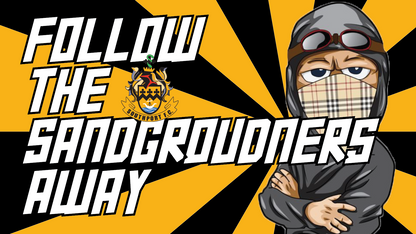Follow The Sandgrounders Away Design custom football sticker waterproof vinyl