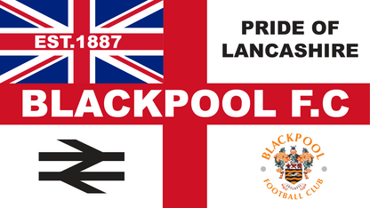 Blackpool England Flag Design custom football sticker waterproof vinyl