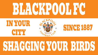 Blackpool Shagging Your Birds Design custom football sticker waterproof vinyl