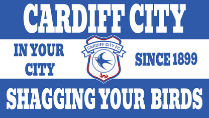 Cardiff City Shagging Your Birds Design custom football sticker waterproof vinyl