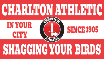 Charlton Athletic Shagging Your Birds Design custom football sticker waterproof vinyl