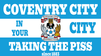 Coventry City Taking The Piss Design custom football sticker waterproof vinyl
