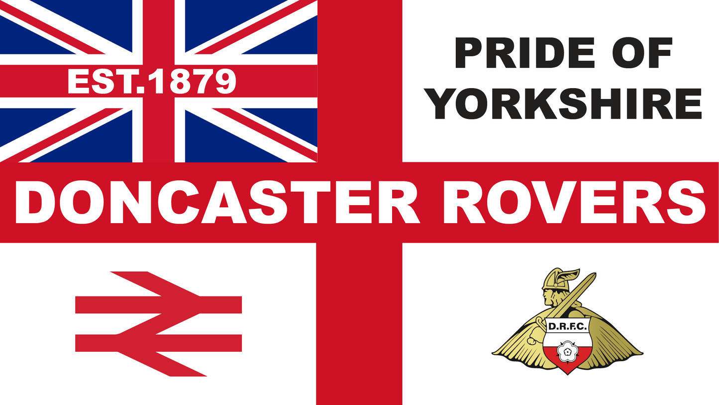 Doncaster Rovers England Flag Design x10