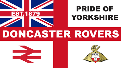Doncaster Rovers England Flag Design custom football sticker waterproof vinyl