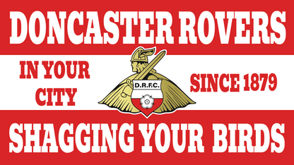 Doncaster Rovers Shagging Your Birds Design custom football sticker waterproof vinyl