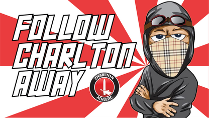 Follow Charlton Away Design custom football sticker waterproof vinyl