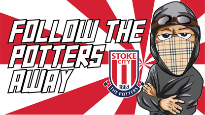 Follow The Potters Away Design custom football sticker waterproof vinyl