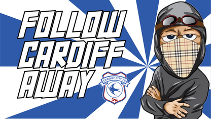 Follow Cardiff Away Design custom football sticker waterproof vinyl