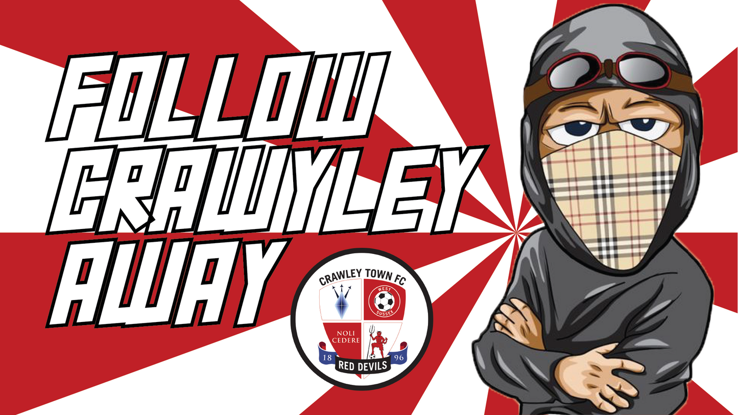 Follow Crawley Away Design x10