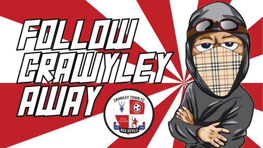 Follow Crawley Away Design x10