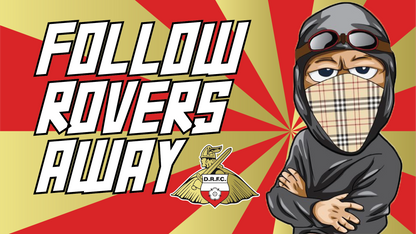 Follow Rovers Away Design custom football sticker waterproof vinyl