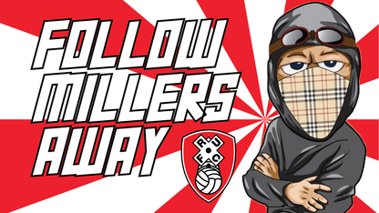 Follow Millers Away Design custom football sticker waterproof vinyl